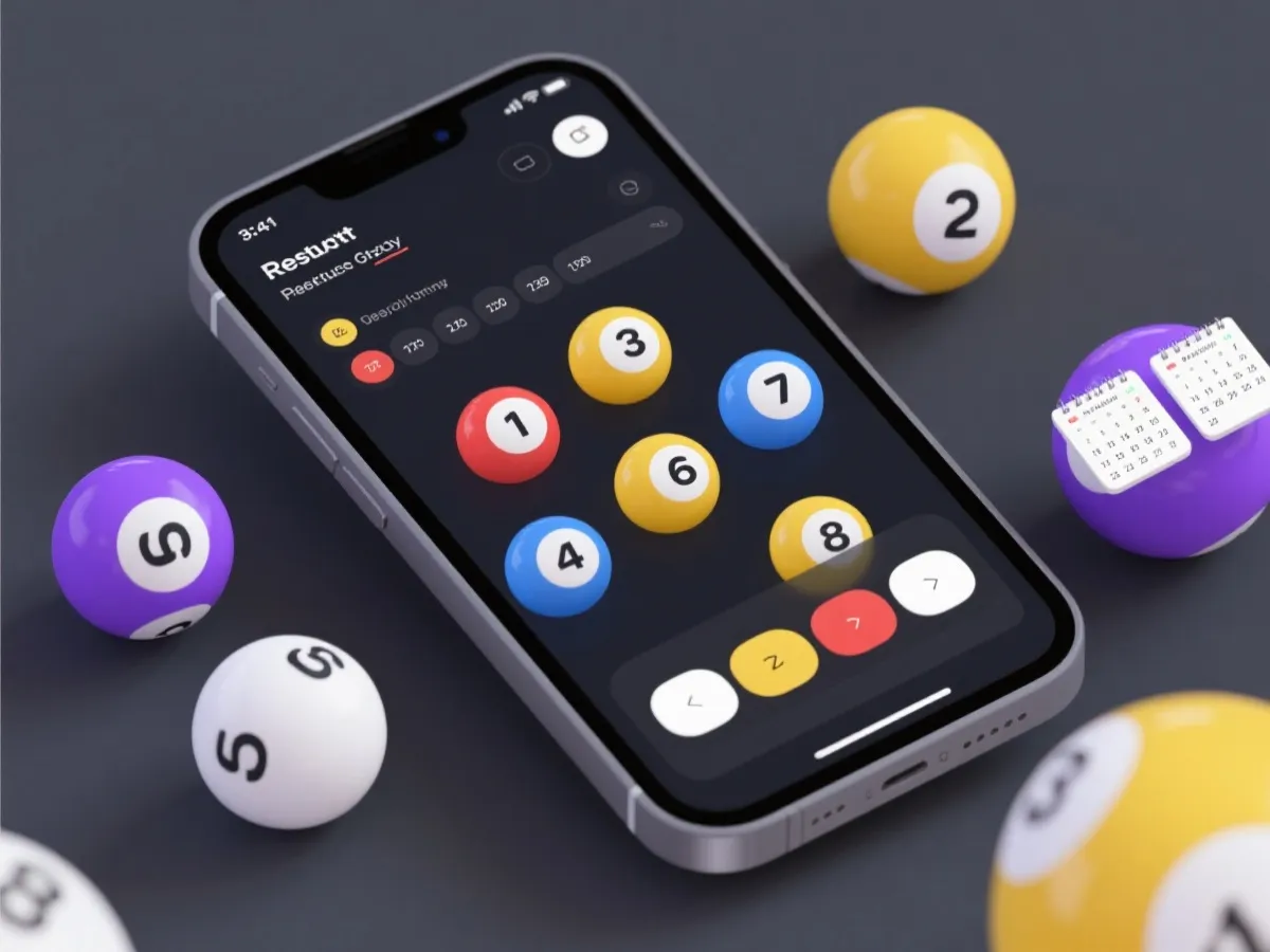 开奖结果移动端查询界面示意